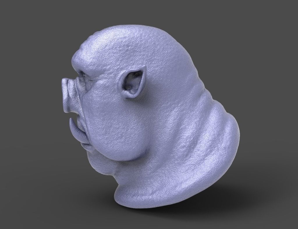 HEAD-Pig14 high poly sculpt  3D model_1