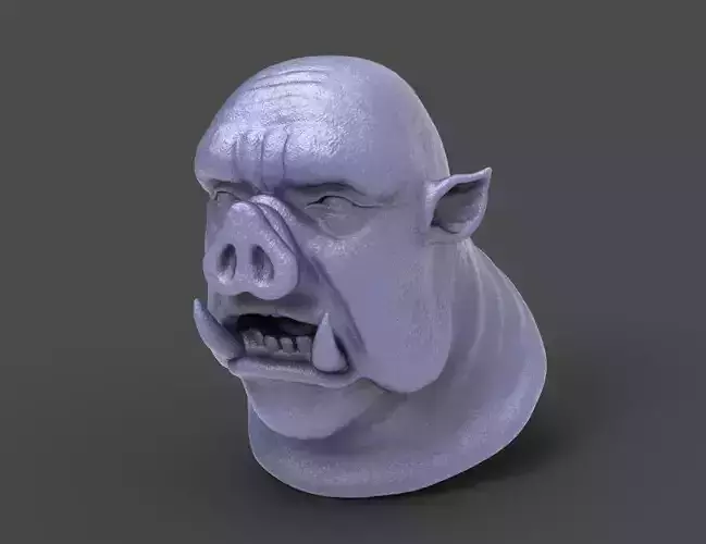 HEAD-Pig14 high poly sculpt 