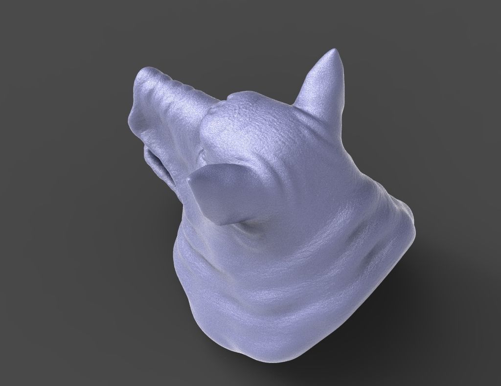 HEAD-Pig15 high poly sculpt  3D model_2