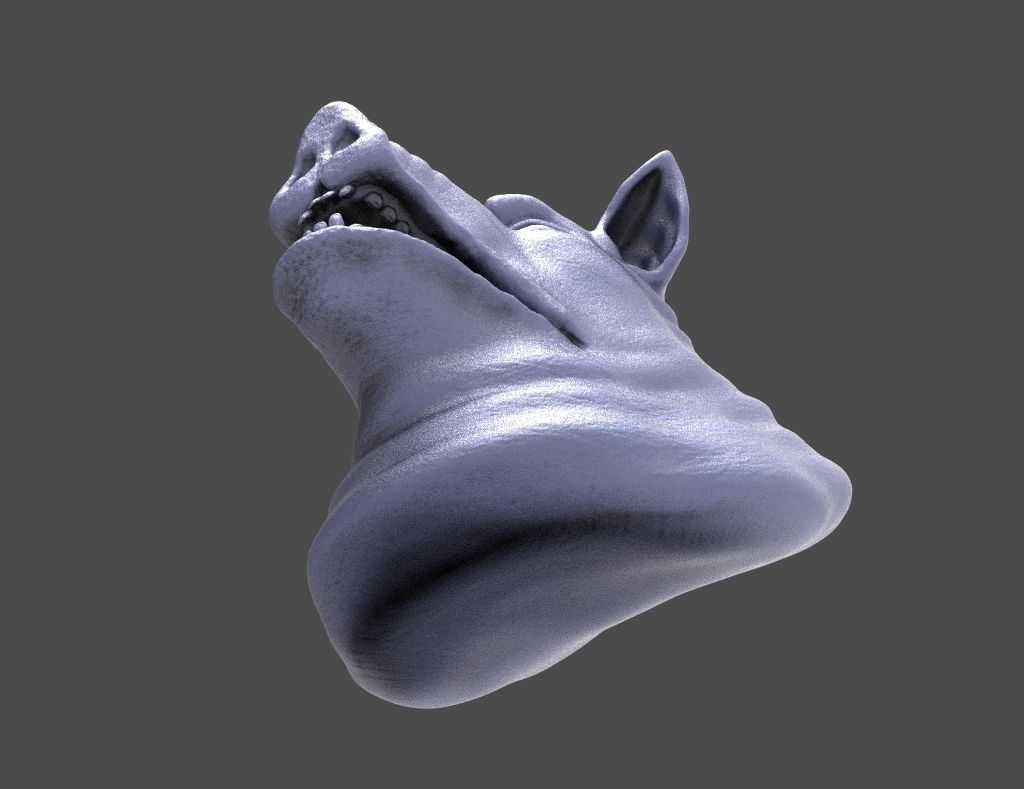 HEAD-Pig15 high poly sculpt  3D model_3