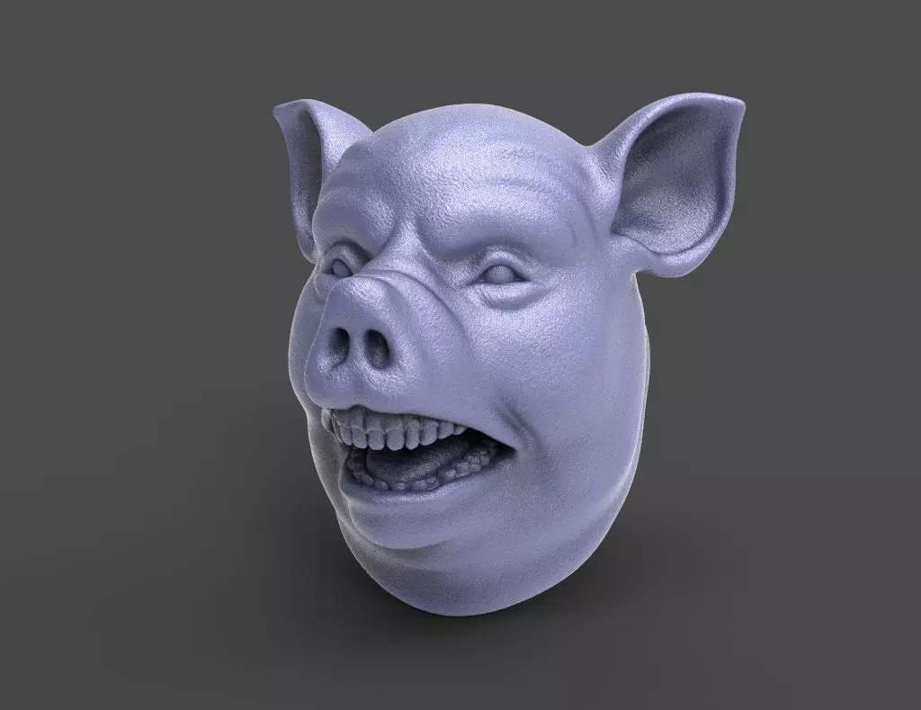 HEAD-Pig16 high poly sculpt 3D model_0
