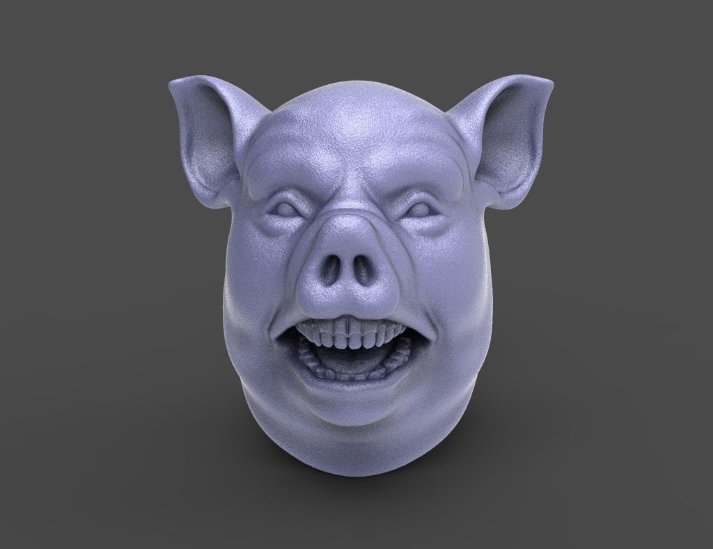 HEAD-Pig16 high poly sculpt 3D model_3