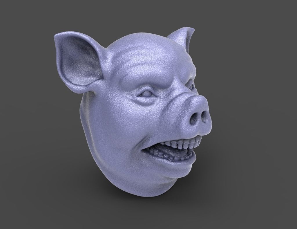 HEAD-Pig16 high poly sculpt 3D model_4