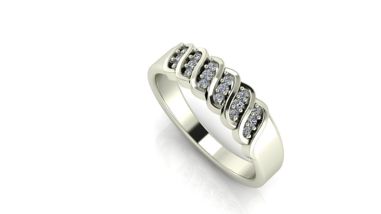 Engagement Ring 3D print model_2