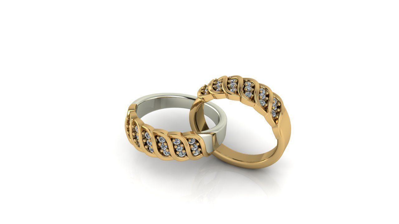 Engagement Ring 3D print model_6