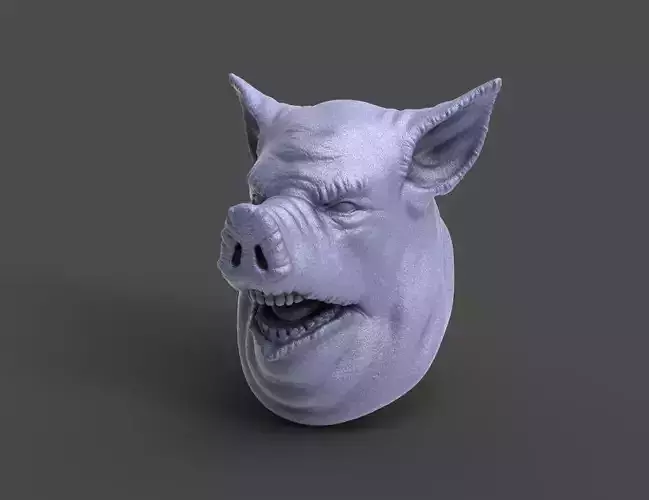 HEAD-Pig21 high poly sculpt
