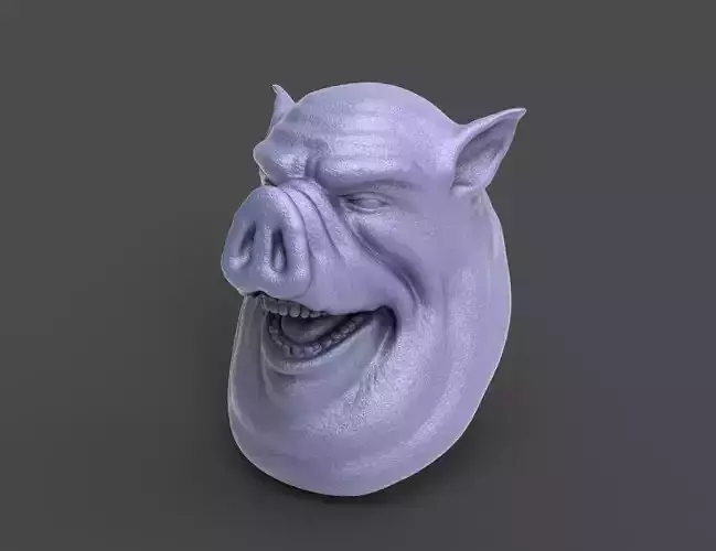 HEAD-Pig23 high poly sculpt