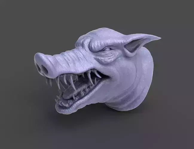 HEAD-Pig24 high poly sculpt