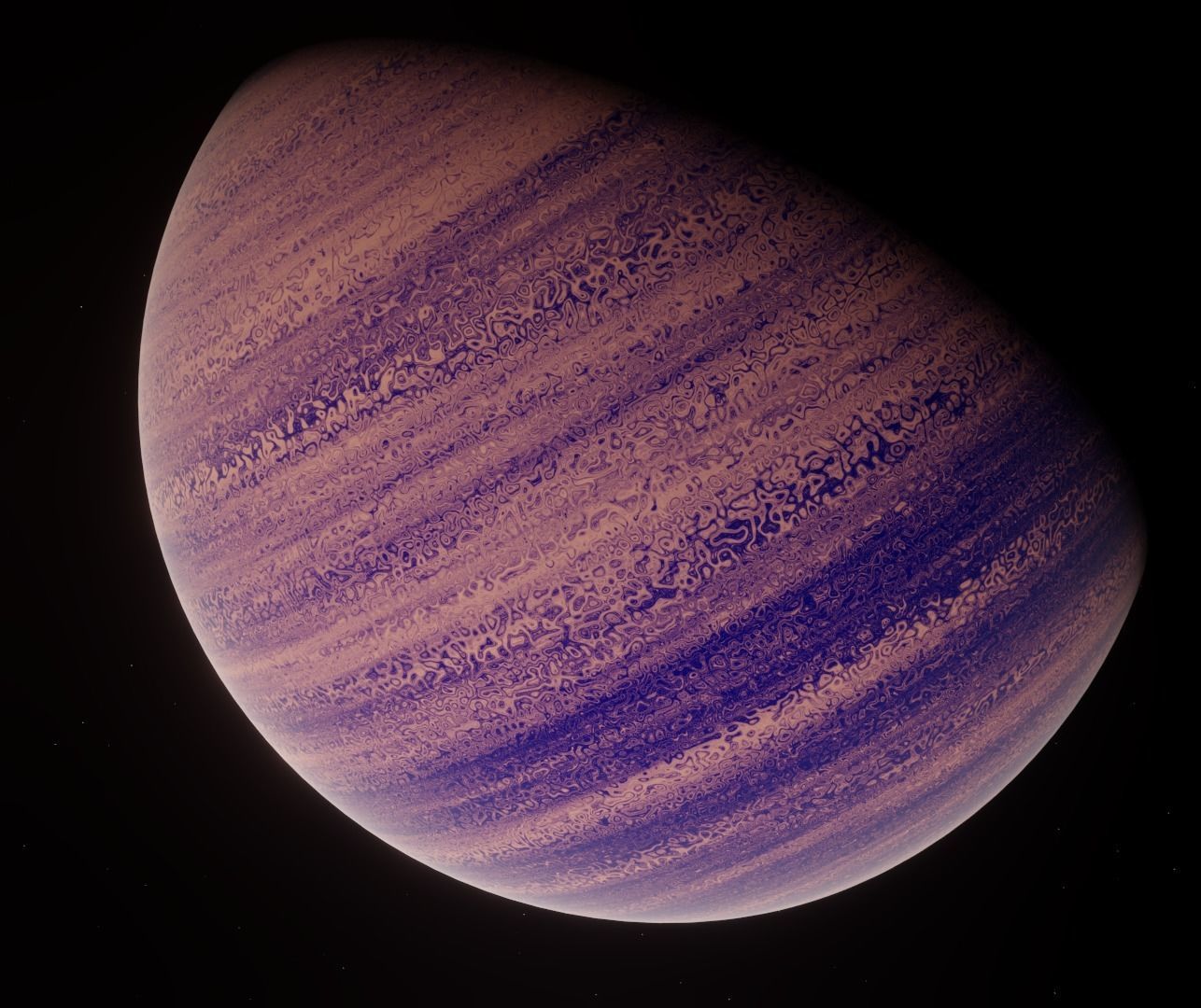 Planet Space Gas Giant Ready to game Free low-poly 3D model_12