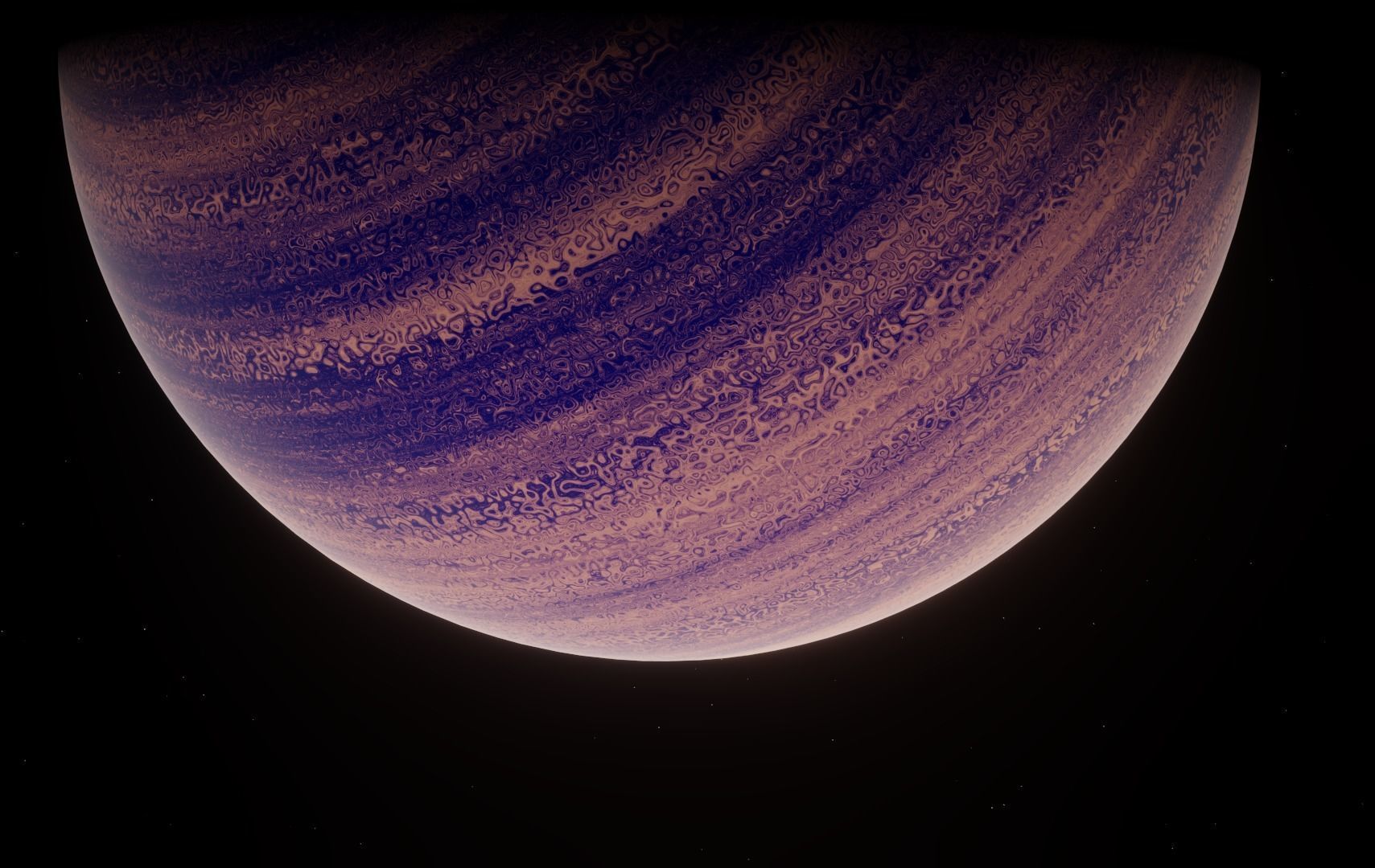 Planet Space Gas Giant Ready to game Free low-poly 3D model_13