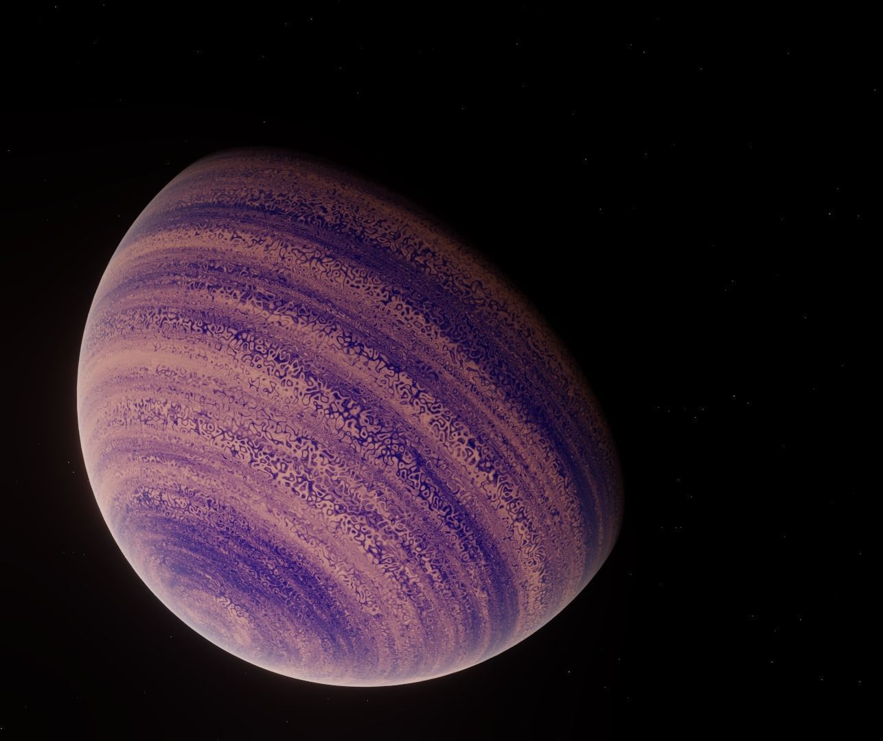 Planet Space Gas Giant Ready to game Free low-poly 3D model_4