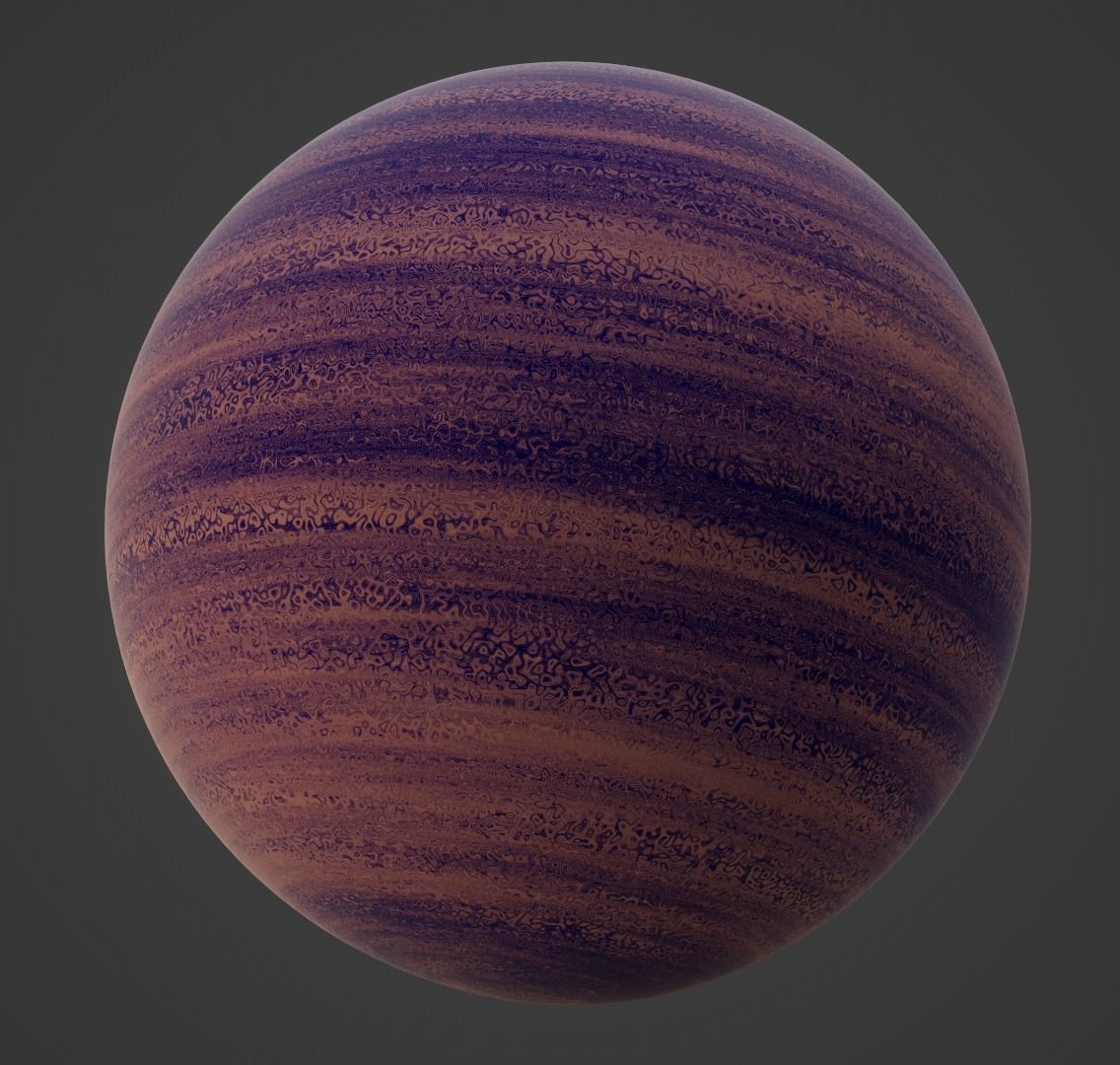 Planet Space Gas Giant Ready to game Free low-poly 3D model_7