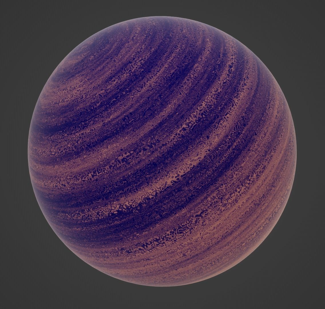 Planet Space Gas Giant Ready to game Free low-poly 3D model_9