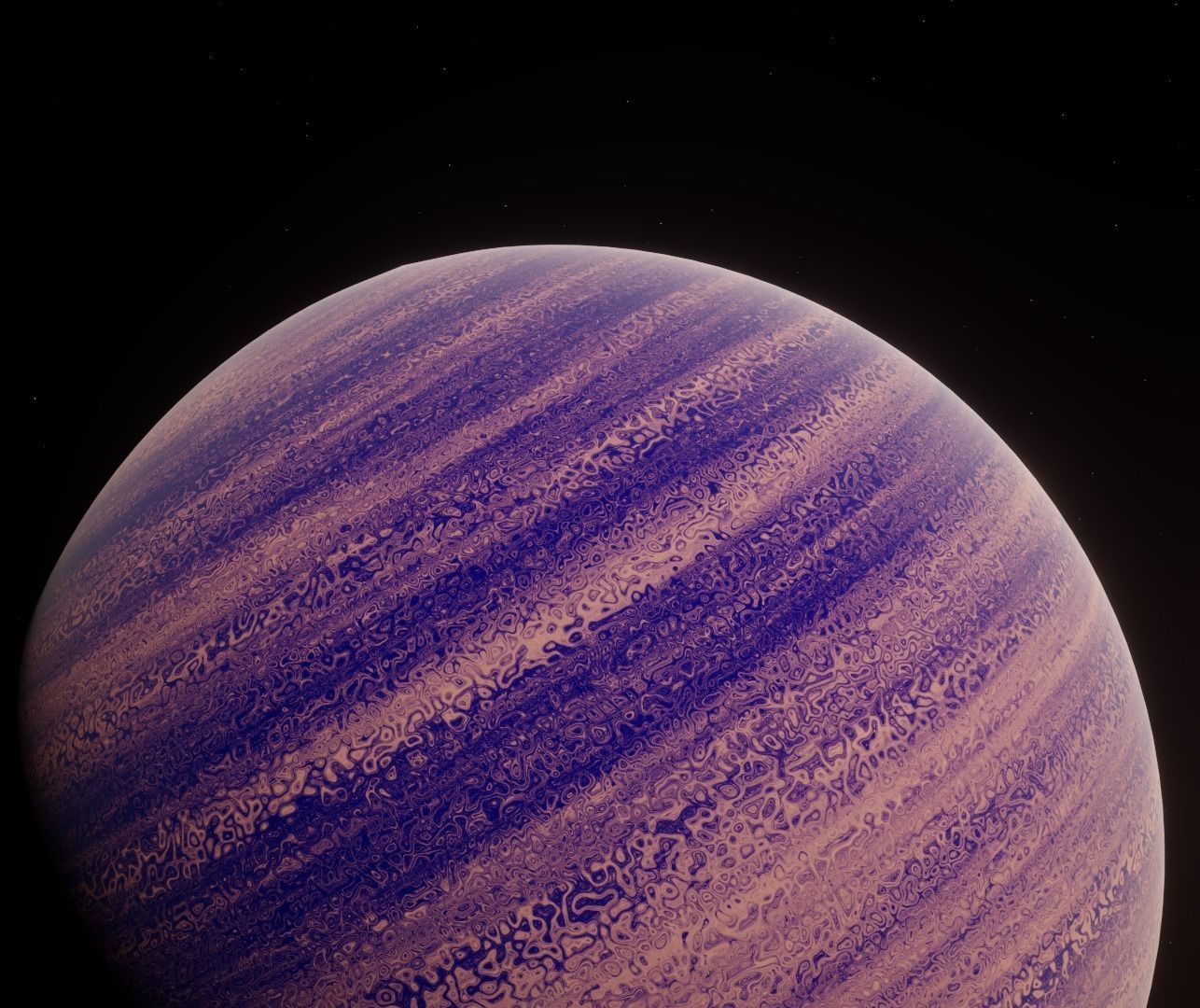 Planet Space Gas Giant Ready to game Free low-poly 3D model_14