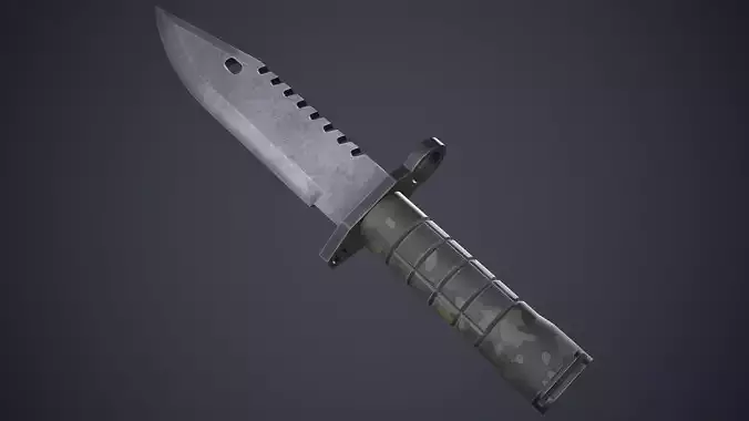 M9 Bayonet Knife Low-poly 3D model