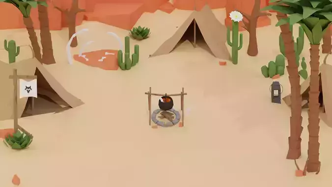 Desert Nature Low Poly Pack