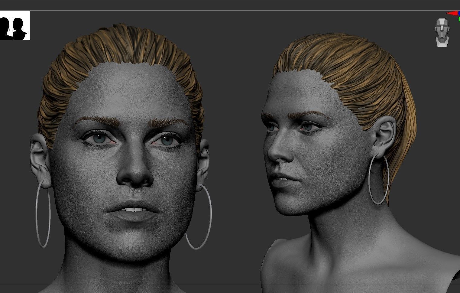 Ali Larter Likeness 3D model_7
