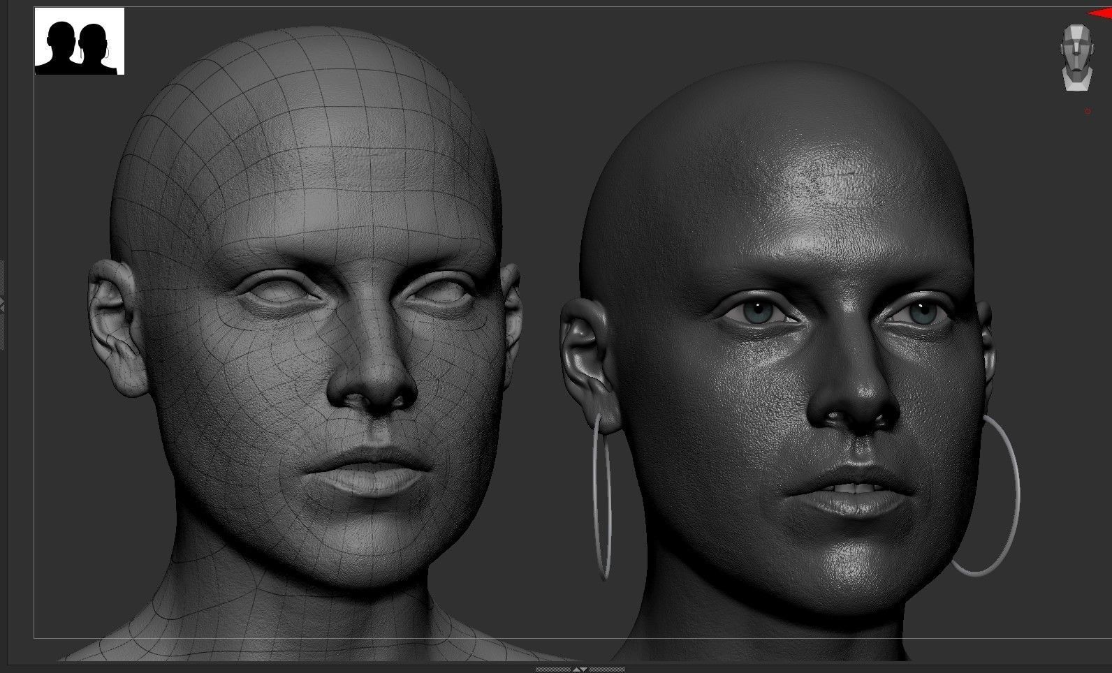 Ali Larter Likeness 3D model_4