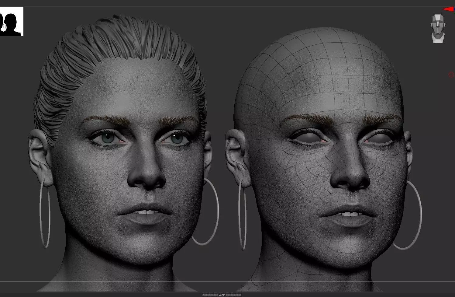 Ali Larter Likeness 3D model_0