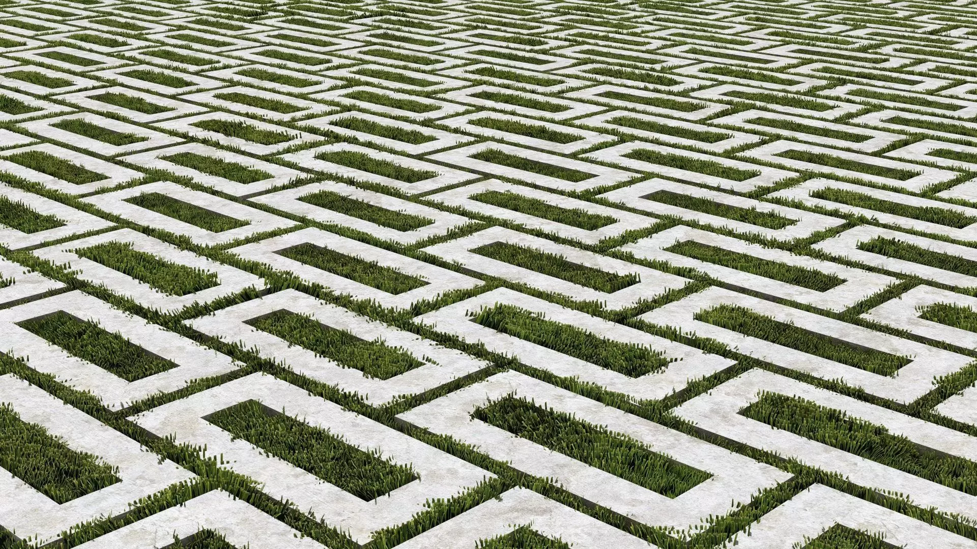 Rectangular Hollow Core Pavers Half Step 3D model_0