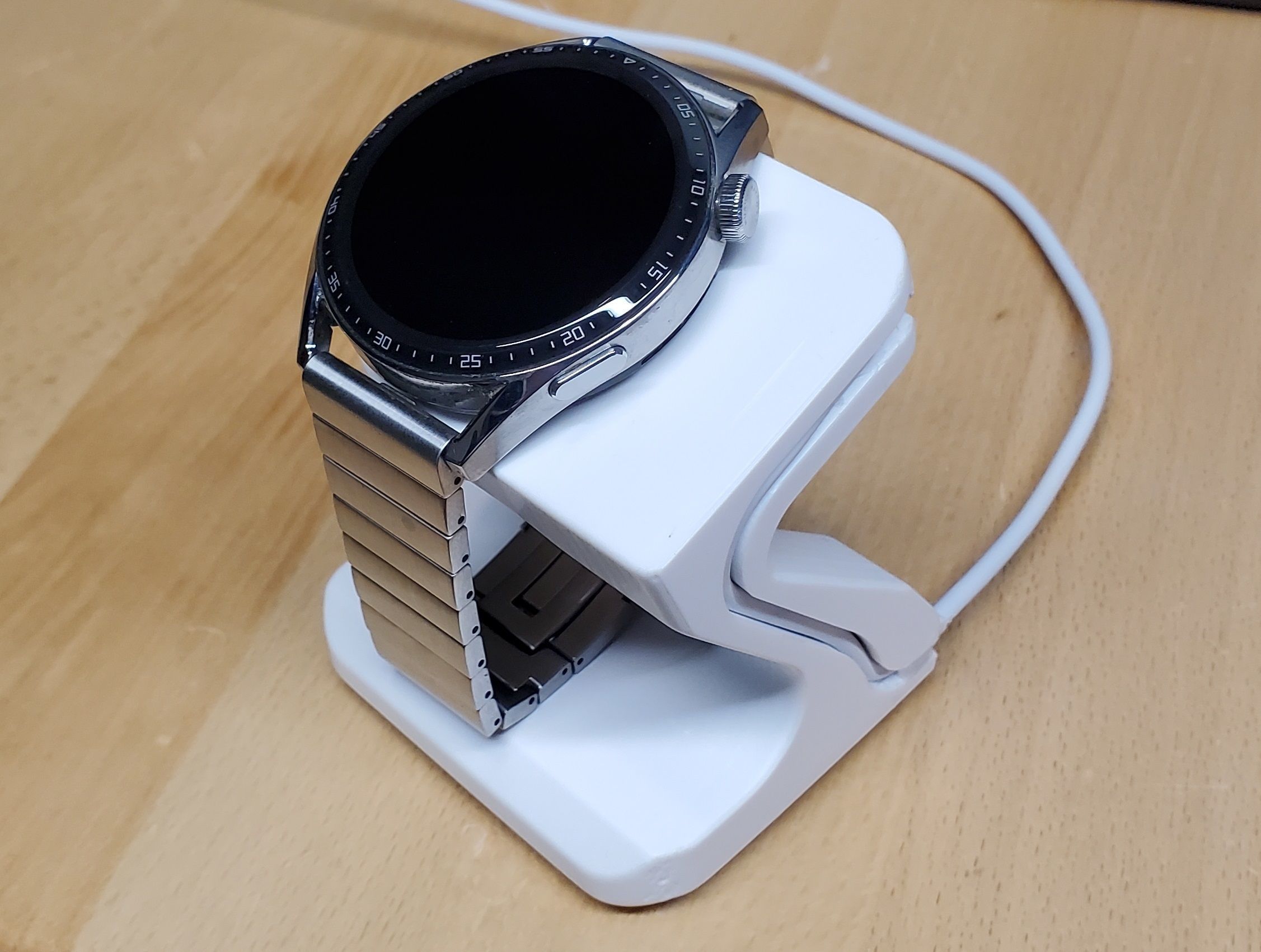 Huawei Watch GT3 charging DOC-station 3D print model_5