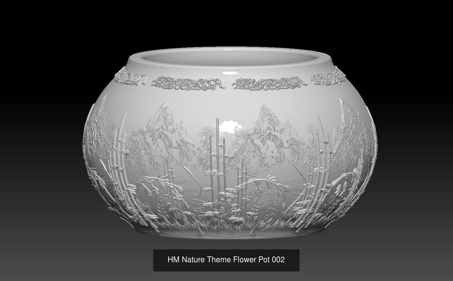 HM Succulent Flower Pot Three Models together Promotional price 3D Model Collection_1