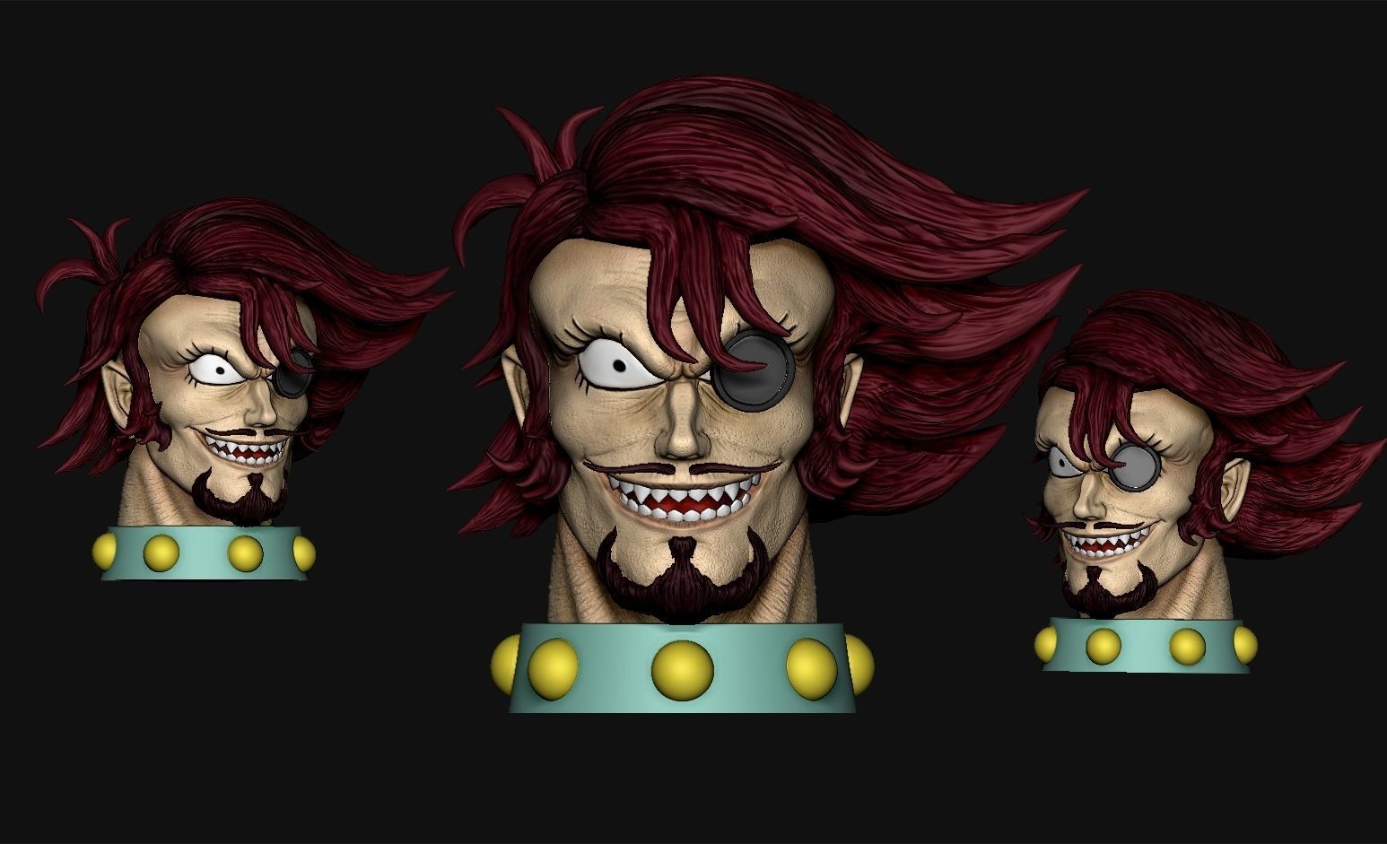 Conde Brocken head  Mazinger Z 3D print model