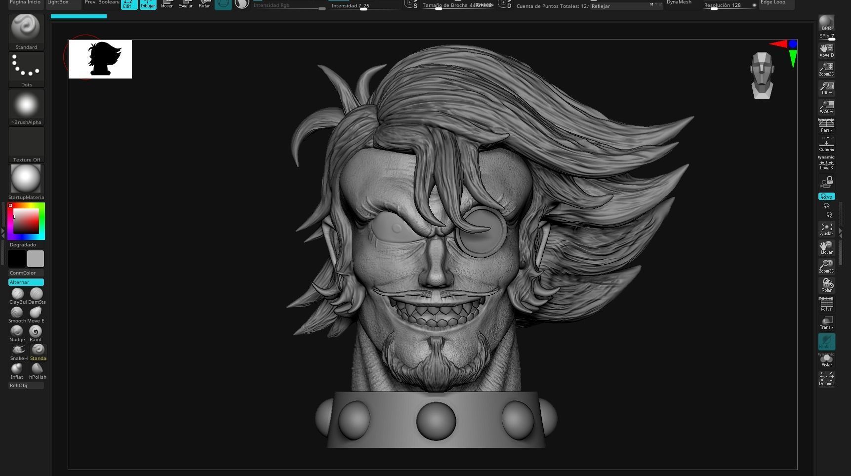 Conde Brocken head  Mazinger Z 3D print model