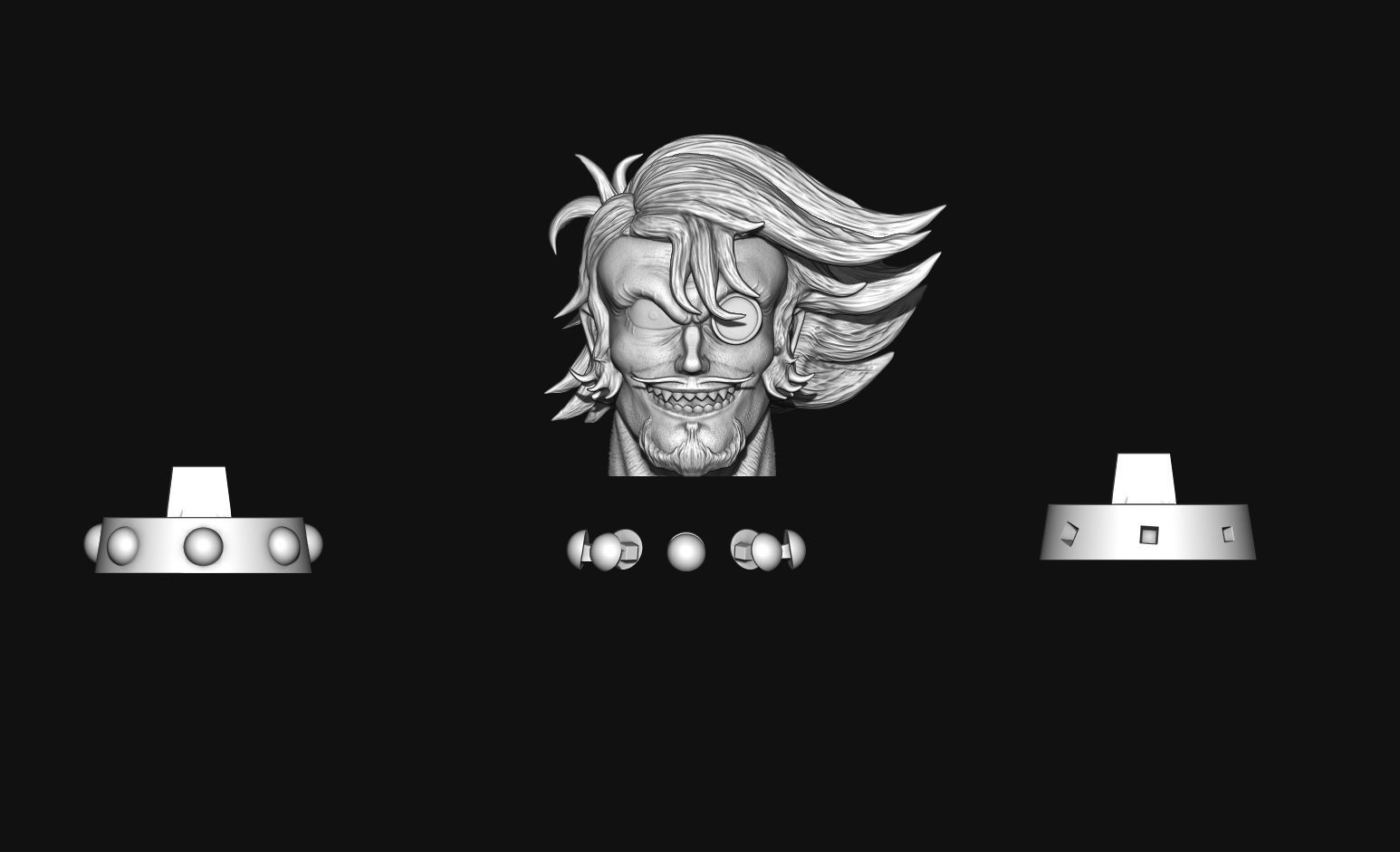 Conde Brocken head  Mazinger Z 3D print model