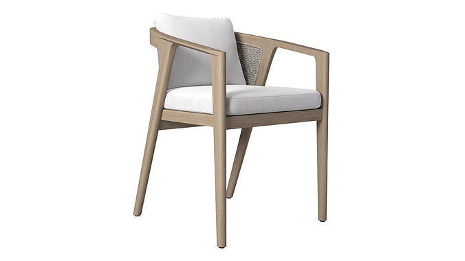 Malta Teak Armchair 3D model