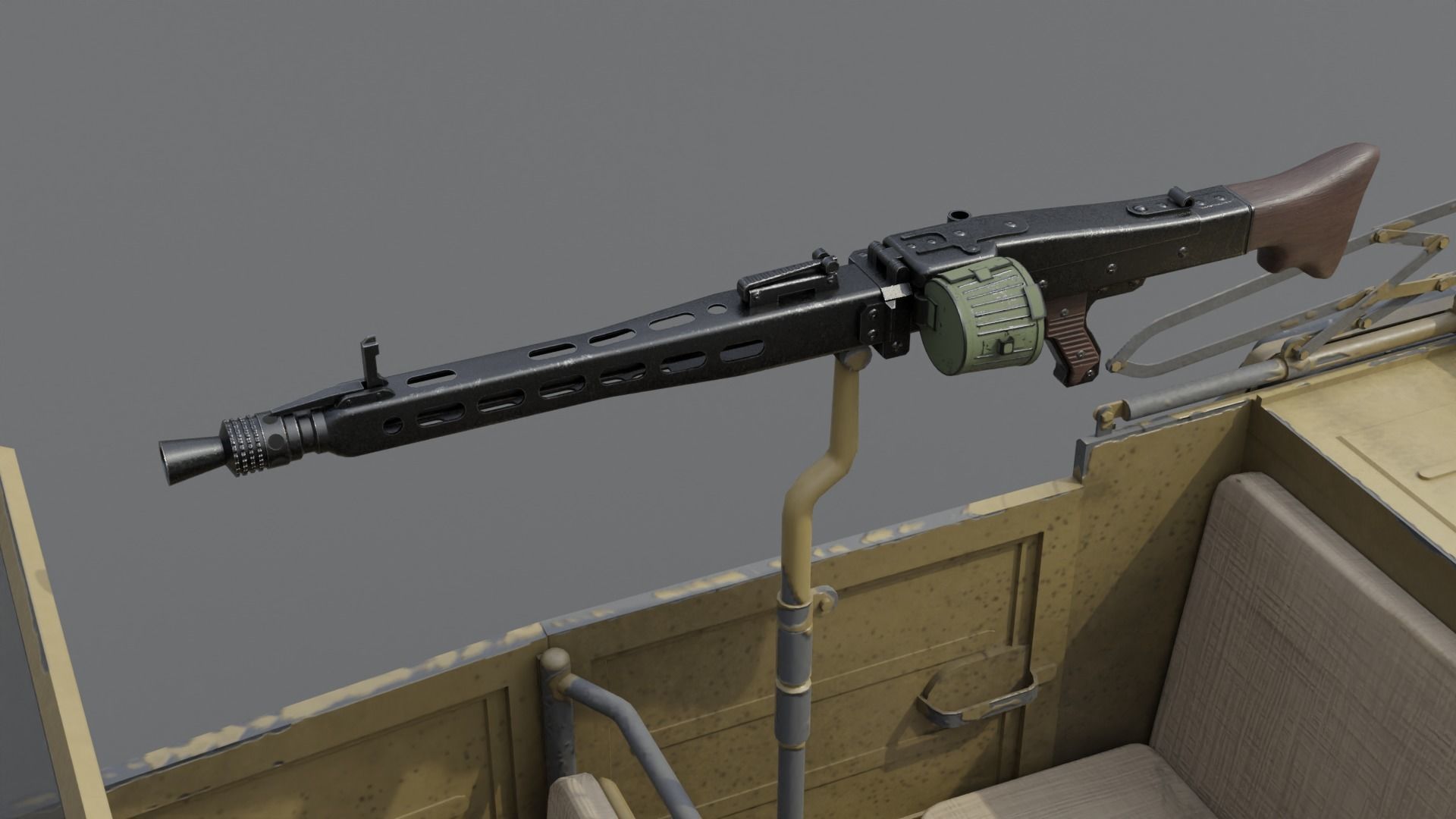 VW type 82 Kubelwagen Low-poly 3D model_16