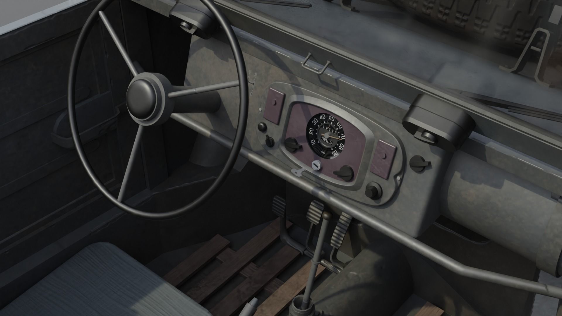 VW type 82 Kubelwagen Low-poly 3D model_18