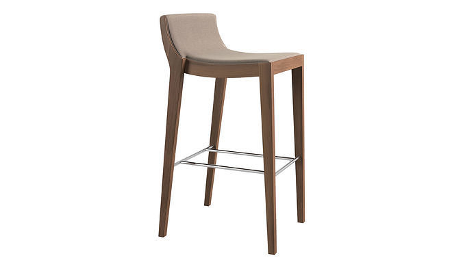 Moka Bar Chair 3D model