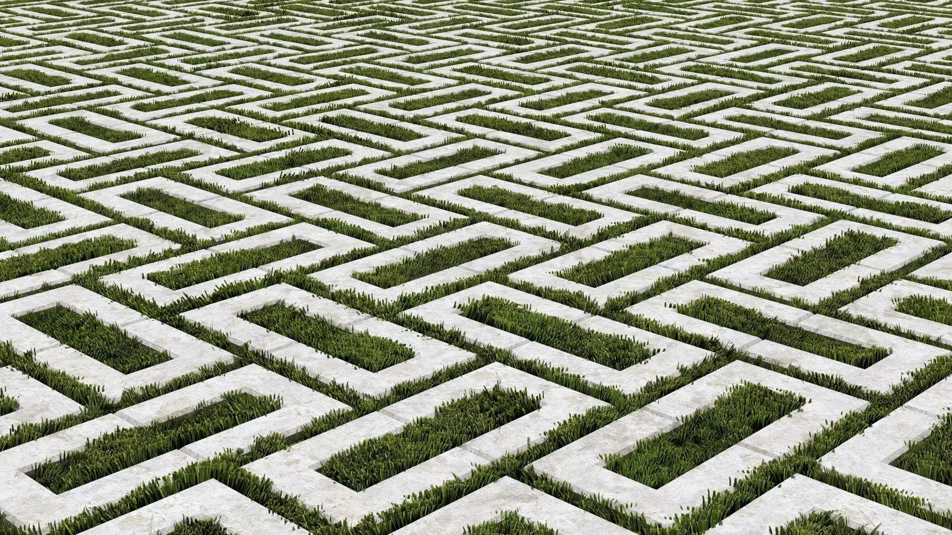 Rectangular Hollow Core Paver Harringbone 3D model_0