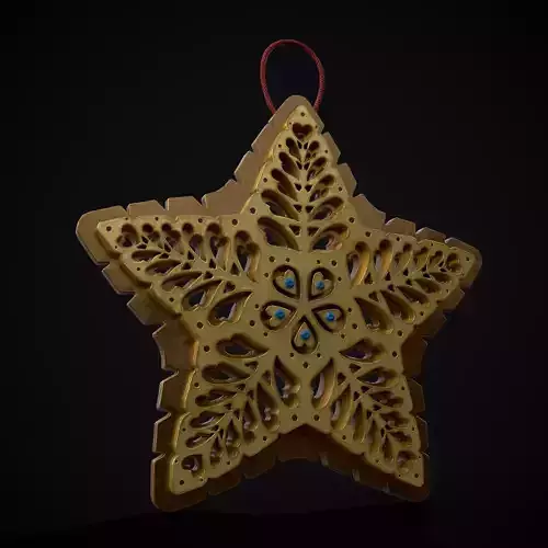Christmas Decoration Golden Star