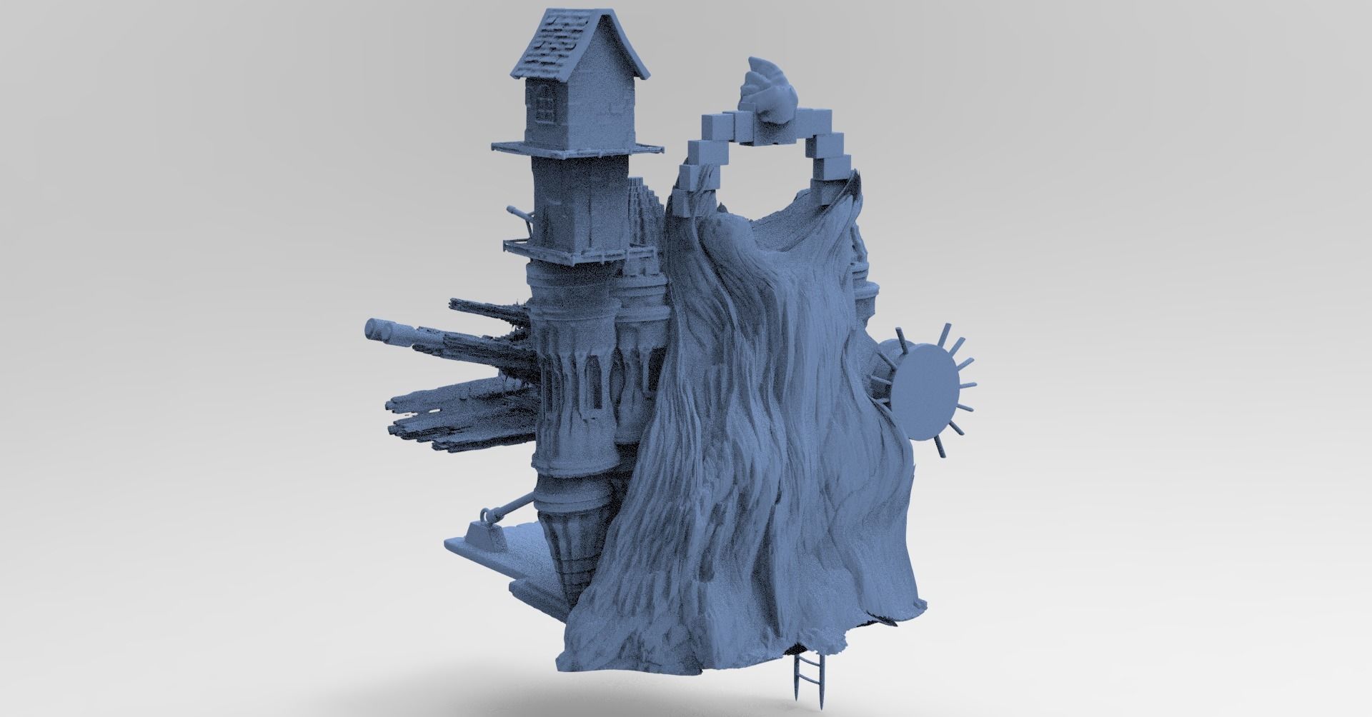 Raven Treehouse Full 3D model_4