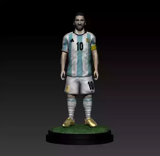 Messi GOAT 3D print model