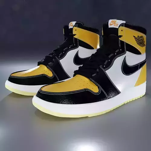 Nike Air Jordan 1 High OG Taxi 3D model