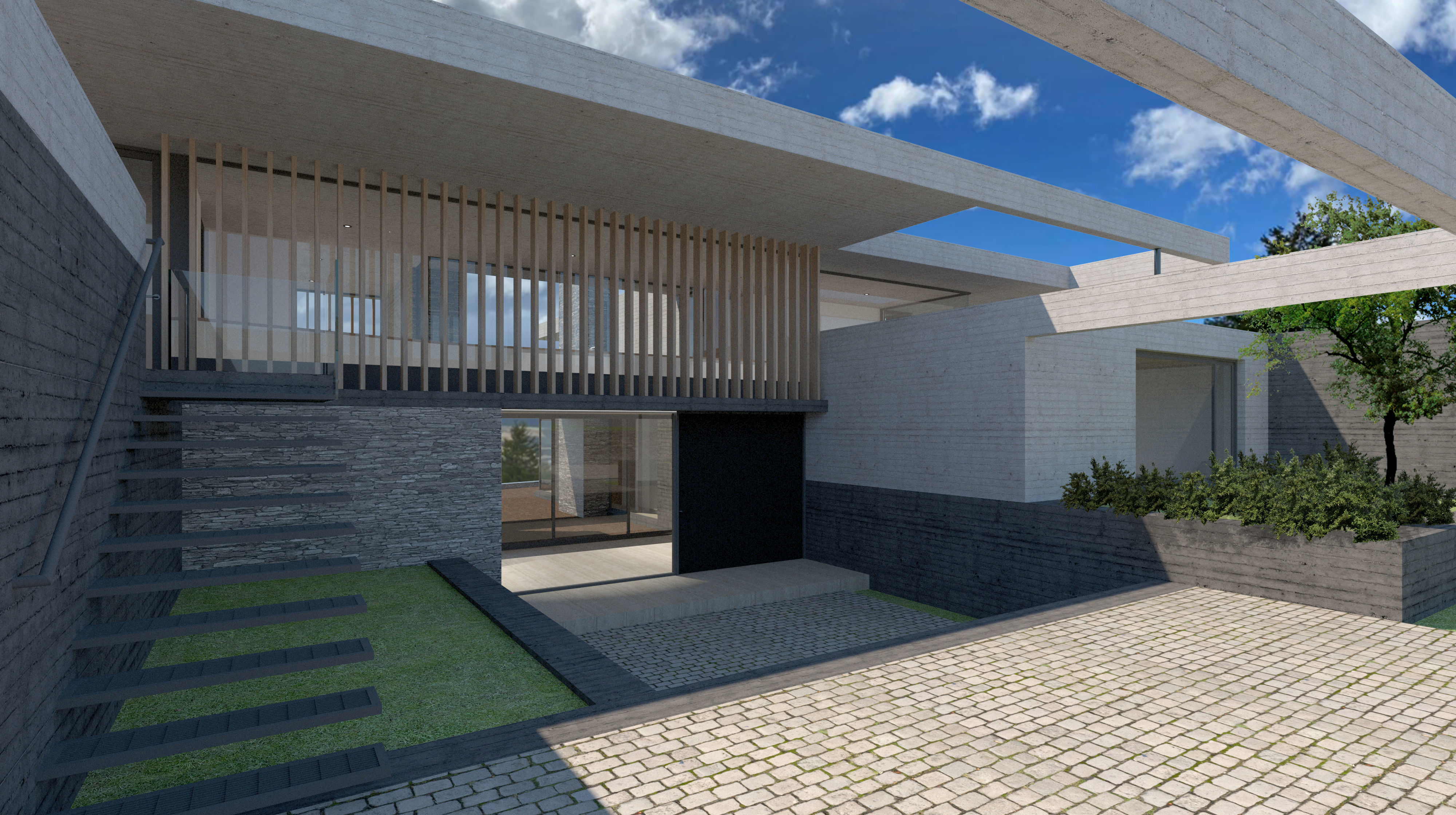 CY House Low-poly 3D model_3