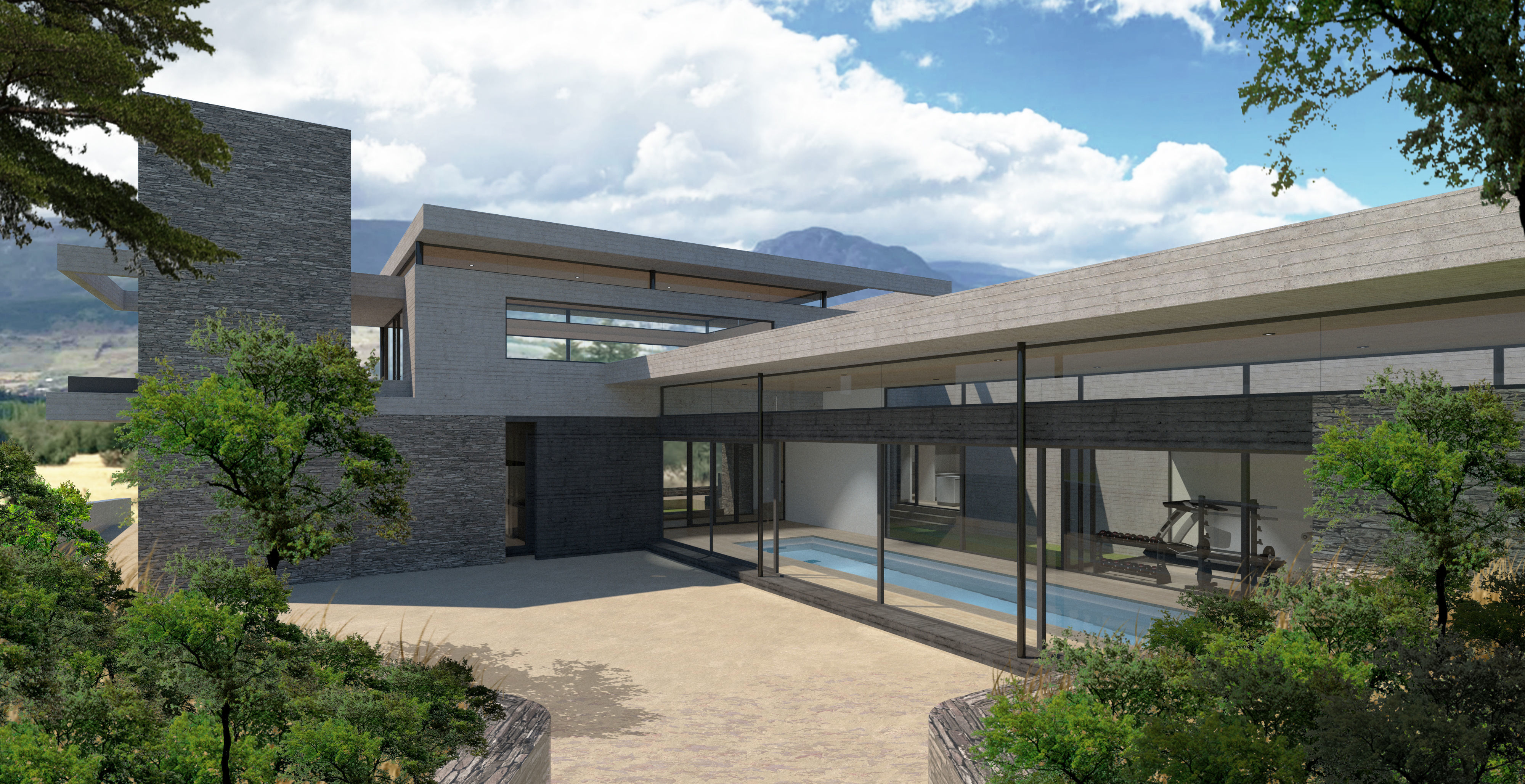 CY House Low-poly 3D model_4