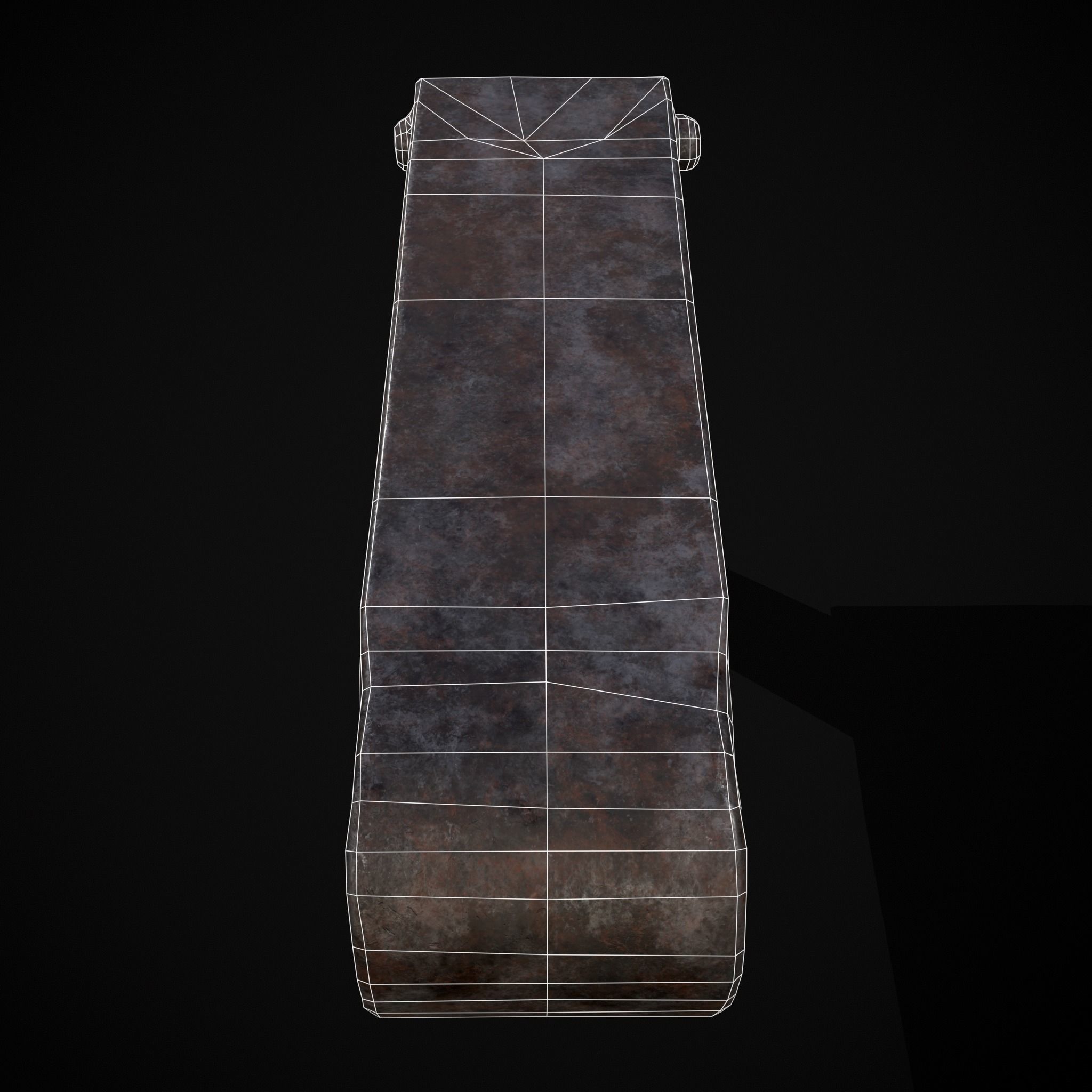 Medieval Blacksmith Fuller Low-poly 3D model_10