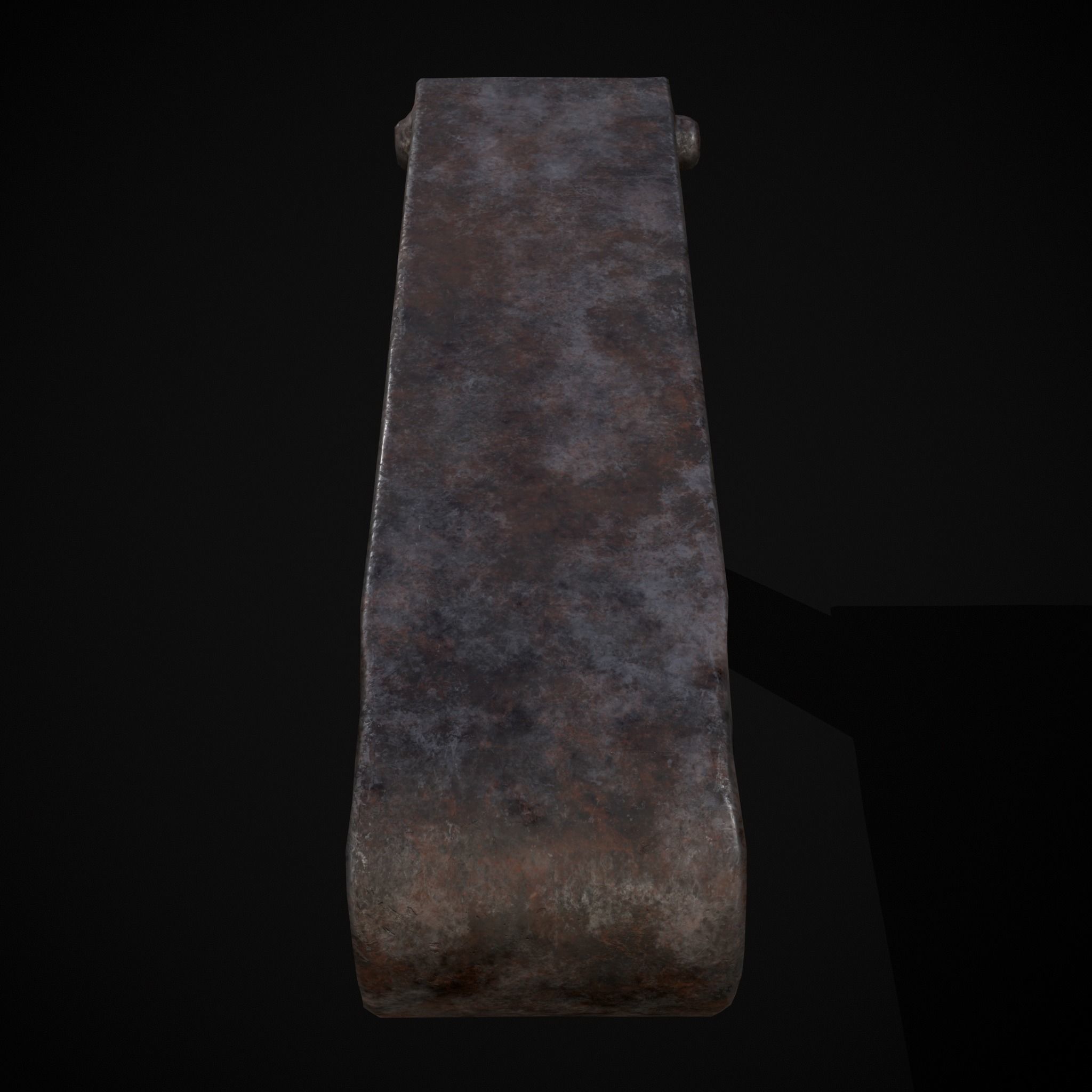 Medieval Blacksmith Fuller Low-poly 3D model_9