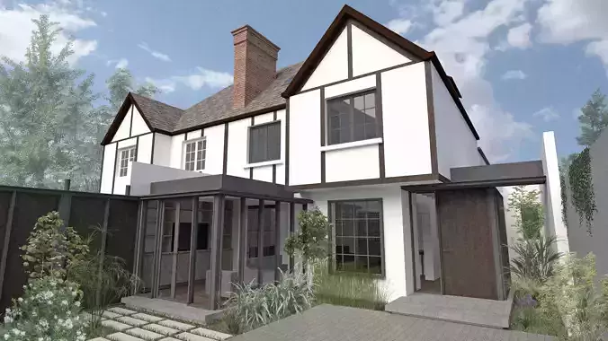 ML House Low-poly 3D model