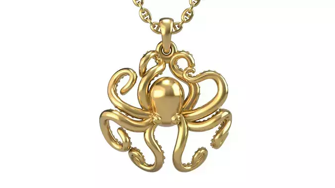 Octopus pendant