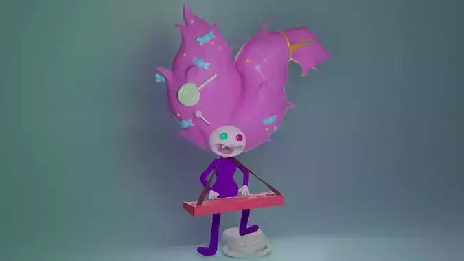 Crazy Princess Bubblegum - Candy Queen 3D print model