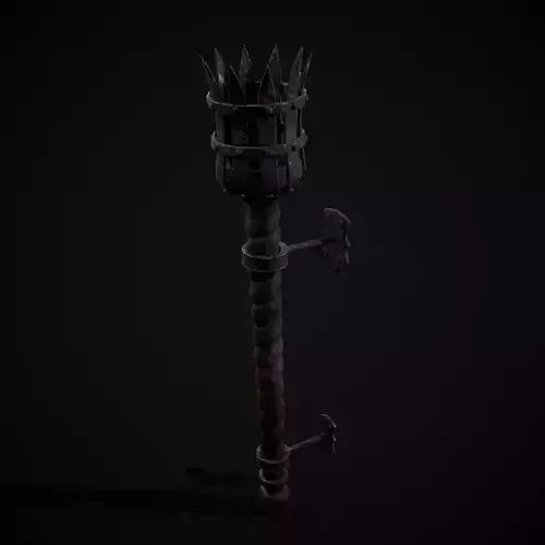 Medieval Spiral Wall Torch