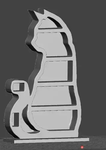 cat crystal display 3D print model