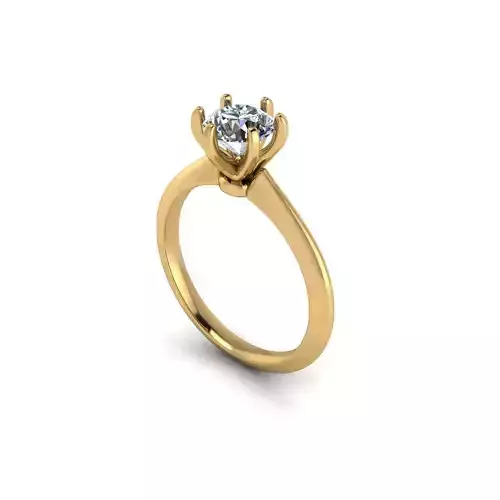 Solitaire Round Tiffany Diamond Ring R1