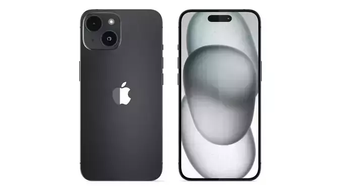 Apple iPhone 15 Black 3D model