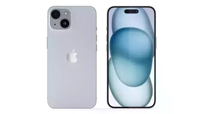 Apple iPhone 15 Blue 3D model